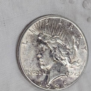 1926 Peace Dollar $1, VF with Toning