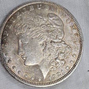 1921 Morgan $1, VG w Toning