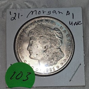 1921 Morgan Dollar $1 UNC