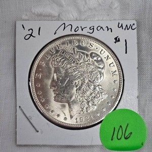 1921 Morgan Dollar $1 UNC