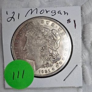 1921 Morgan Dollar $1 VF wToning