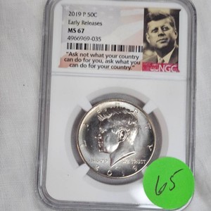 2019P Kennedy Half, 50c, E.R.