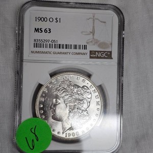 1900 O Morgan Dollar $1 NGCMS63
