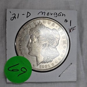 1921D Morgan Dollar $1, XF