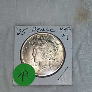 1925 Peace $1 UNC