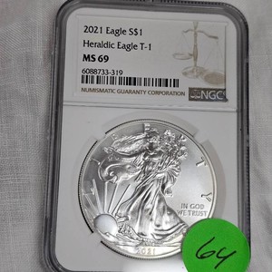 2021 Silver Eagle NGC MS69