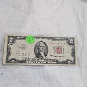 1953A $2 Red Seal US Note