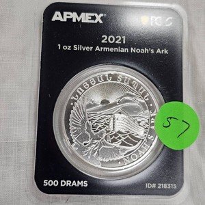 2021 1oz Armenia Noahs Ark Silver