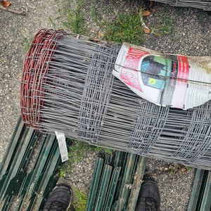 As New Roll of Red Brand Woven Field Wire Fence-330ftx47