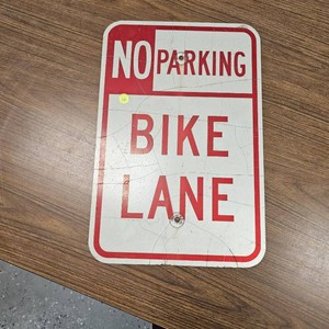 No Parking Bike Lane Sign