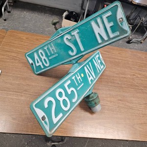 4 CTY Road Signs with Pole Top