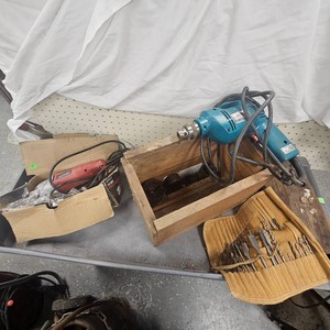 38th Makita Drill, Drill Bits, 4 Handgrinder