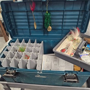 Tackle Box wPlugs and Spinners