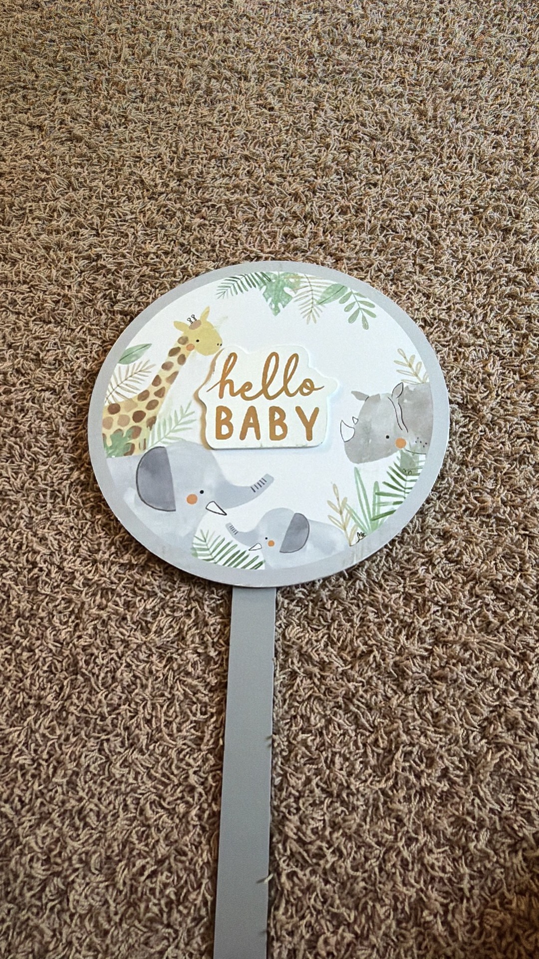 Hello Baby 36 Wooden Yard Sign
