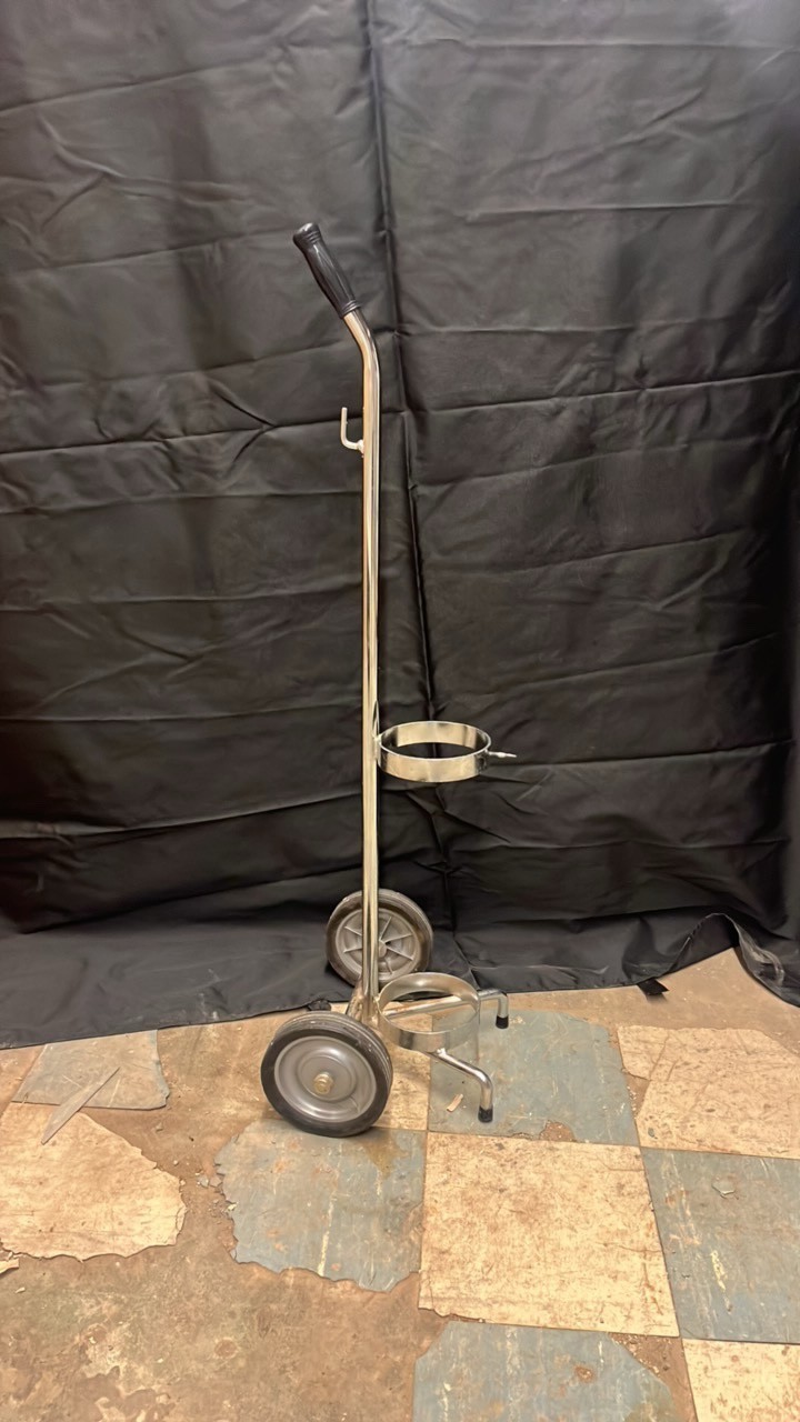 Drive oxygen cylinder cart - two wheels - single tank