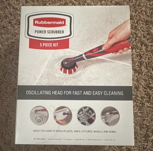 Rubbermaid Brand Power Scrubber 5-Piece Kit