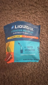 Liquid IV Lemon Lime and Strawberry Flavored, 30 Pack But its Open and Has Only 28 Packets