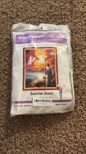 Cross Stitch Kit, Sunrise Jesus Design