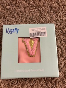 Pink Girls Fanny Pack V Letter on Front, New in Box
