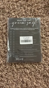 Wedding Party Game What Did the Groom Say Multiple Sheets of Paper for Multiple Guests to Answer