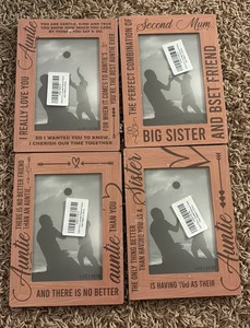 Four Picture Frames for Sisters and Aunts Great for Gift Giving