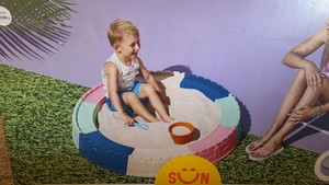 Castle Fort Sandbox with Cover - assembly required - 150lb of sand required but not included