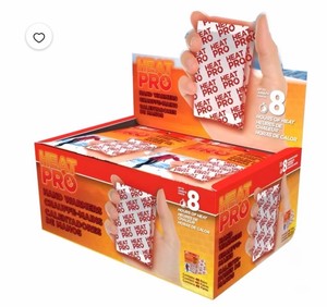 Heat Pro Hand Warmers, about 40 Pairs, Up to 8 Hours of Heat, 135°F Max Temp - box was opened and a few pair were used.