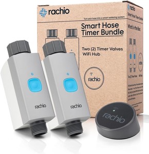 Rachio Smart Hose Timer Bundle Faucet Timer, 2 Valves  1 WiFi Hub  Retail $150