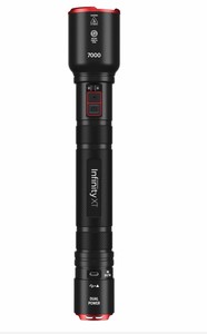 Infinity X1 7000L Dual Power Rechargeable Flashlight 7000 Lumen CREE LED