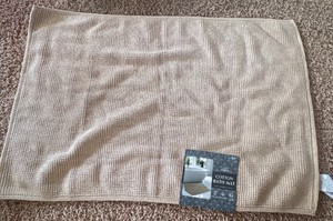 Whitley Willows bath mat Tan 24 inch x 36 inch