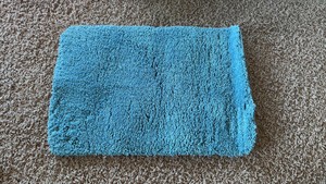 TealAqua Colored Bath Mat, Very Soft Good Quality Material