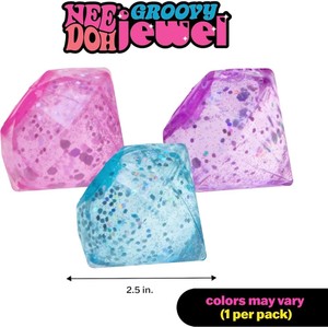Groovy Jewel - Sensory Toy - Satisfying Super Sparkly Liquid Filling - Ages 3 and Up