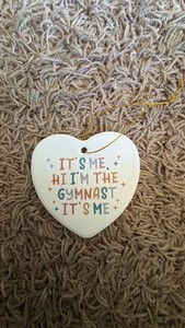 Its me the Gymnast Heart Orniment