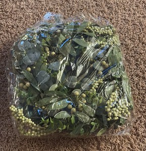 Decorative Faux Greenery Wreath. New in Packaging
