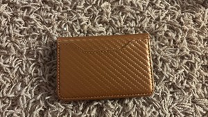 Small Portable Wallet, Magnetic Clasps, BrownTan Color, New in Original Box