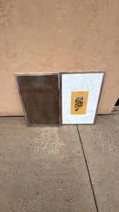 Two Large Metal Poster Frames