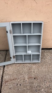 Shelf Case to Display Collectibles of Valuables, Mounts on the Wall Glass Window