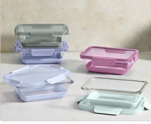 Ello 10-piece Glass Meal Prep Container Set.