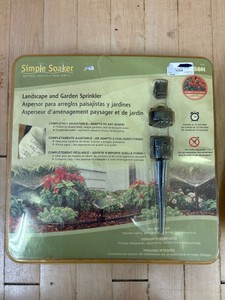 Simple Soaker Watering Splution Kit for Garden, Sprinkler with Hose, Great for Landscaping and Gardens