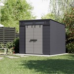 Modernist® 8 ft. x 7 ft. Dual Barn Door Storage Shed - 362 CU/FT - Assembly Required - Retail $1250 - comes in two large boxes. Please check out description for dimensions. Requires at least 2 people to lift.