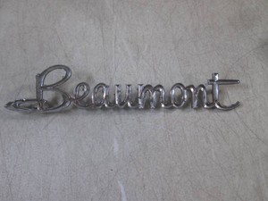 (FS) Vintage Beaumont Script Emblem #5737875