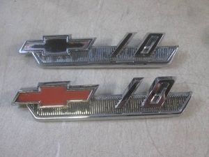 (FS) Pair of Vintage 1962 Chevrolet C-10 Truck Fender Emblems #P-3796920