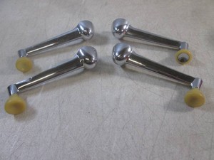 (FS) Set of 4 Vintage 1950 Ford Chrome Window Cranks Rat Hot Rod