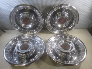 (D-4) Set of 4 Vintage 1956 Cadillac Deep Dish 15 Hubcaps