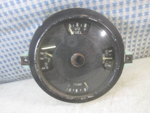 (F-0) Vintage 1950s FuelAmpOilTemp Gauge Chevrolet