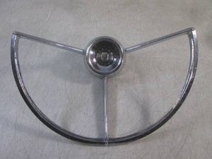 (H-1) Vintage 1951 Ford Fairlane 500 Steering Wheel Horn Ring CODF-13A800-D