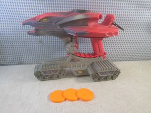 (FS) Vintage Masters of the Universe (MOTU) Blaster Hawk Vehicle Disc-Launching Toy Includes 3 Discs and Works - 1985 Mattel