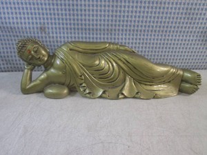 (EC1) Sleeping Buddha Figure 15 Long - Is Not MetalBrassBronze