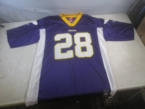 (RCK) Reebok #28 Adrian Peterson Minnesota Vikings Jersey Size Large