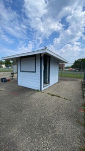 WOODEN CONCESSION STAND  WITH POWER